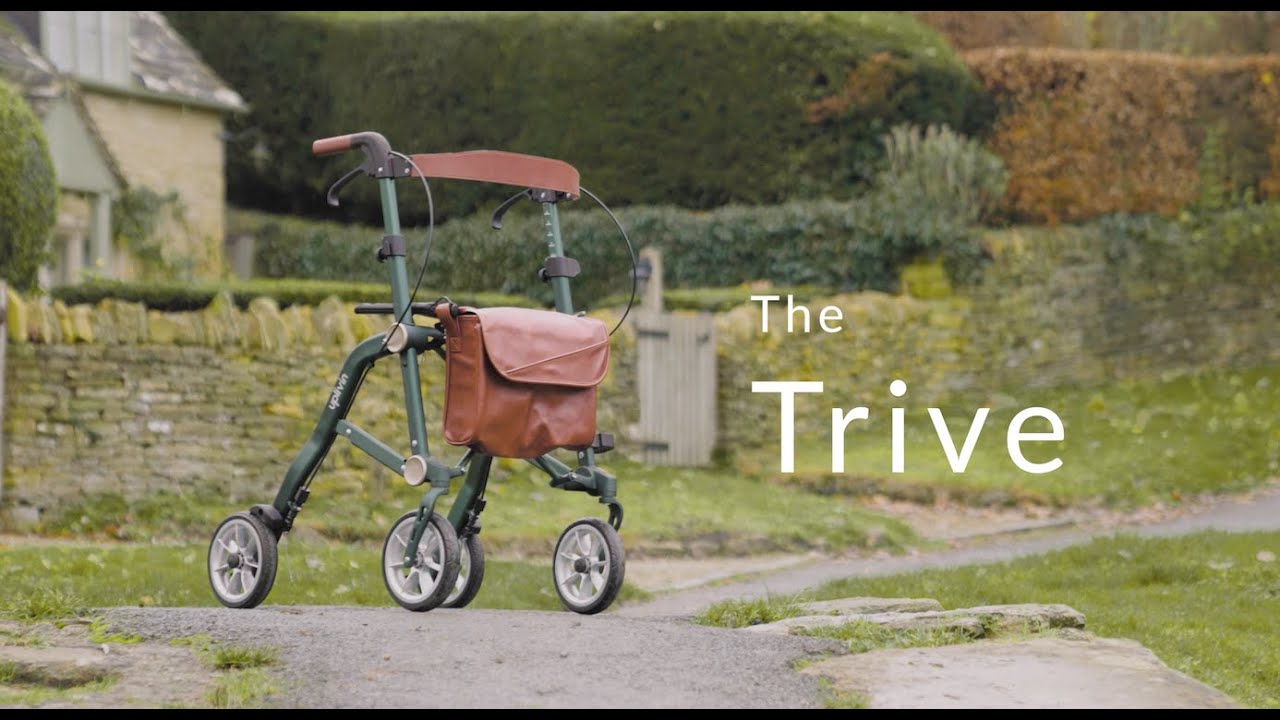 Trive 1-Sec Dual Folding Rollator, By Uplivin UK Ltd