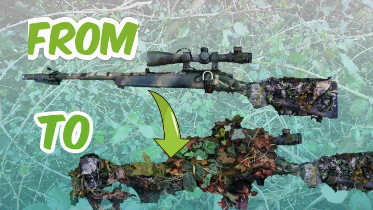 GHILLIE  GUN WRAP for Airsoft Sniper rifle
