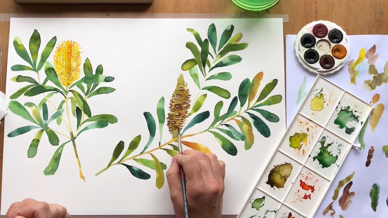 Brilliant Watercolour Autumn Tutorial by Pascale Porquier-Fedele