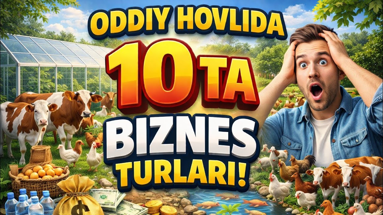 Bunaqasini koʻrmagansiz! Oddiy hovlida 10 ta biznes turlari 😱