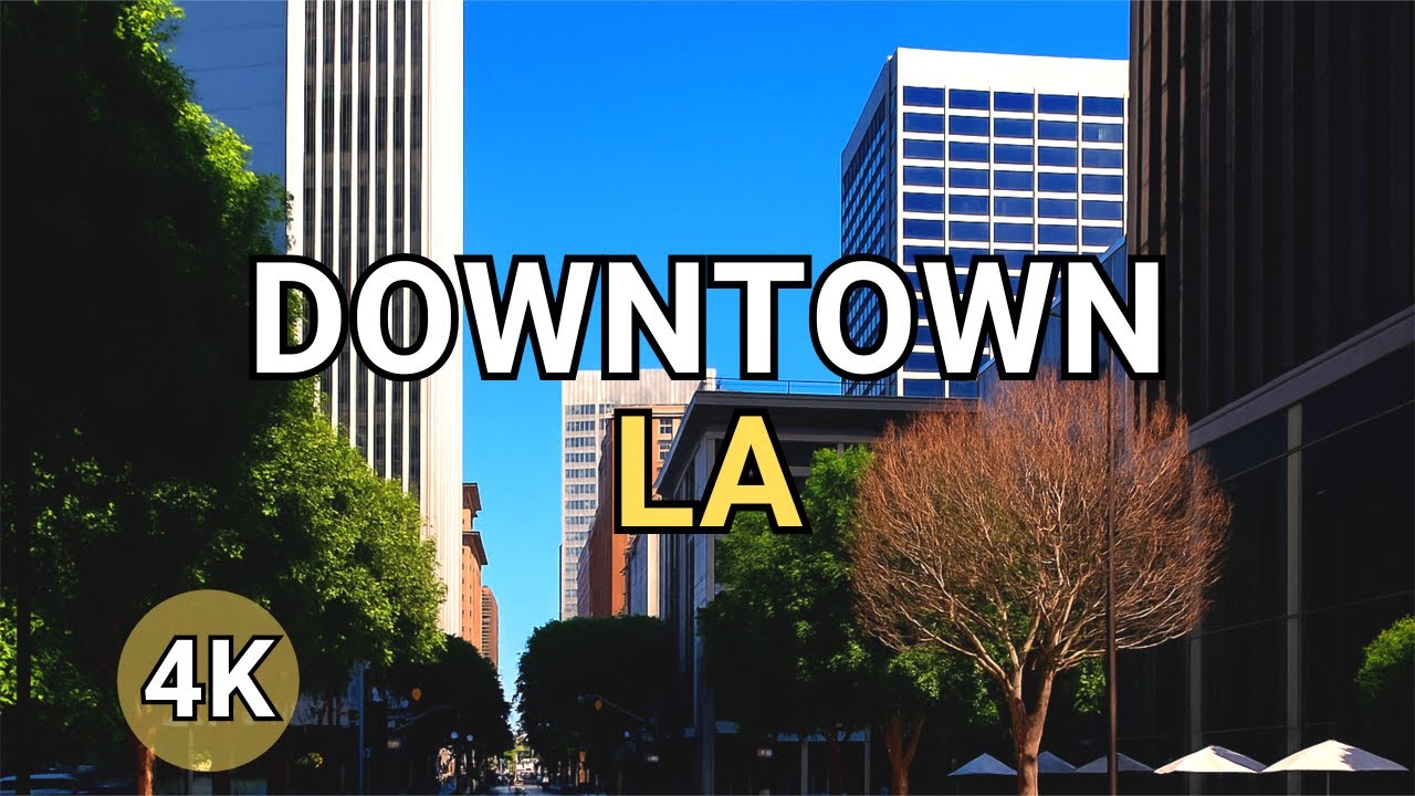 Downtown Los Angeles – Echo Park, DTLA Drive (4K)