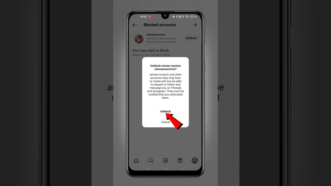 Instagram mein block person ko unblock kaise karen | How to unblock on Instagram #techfrack