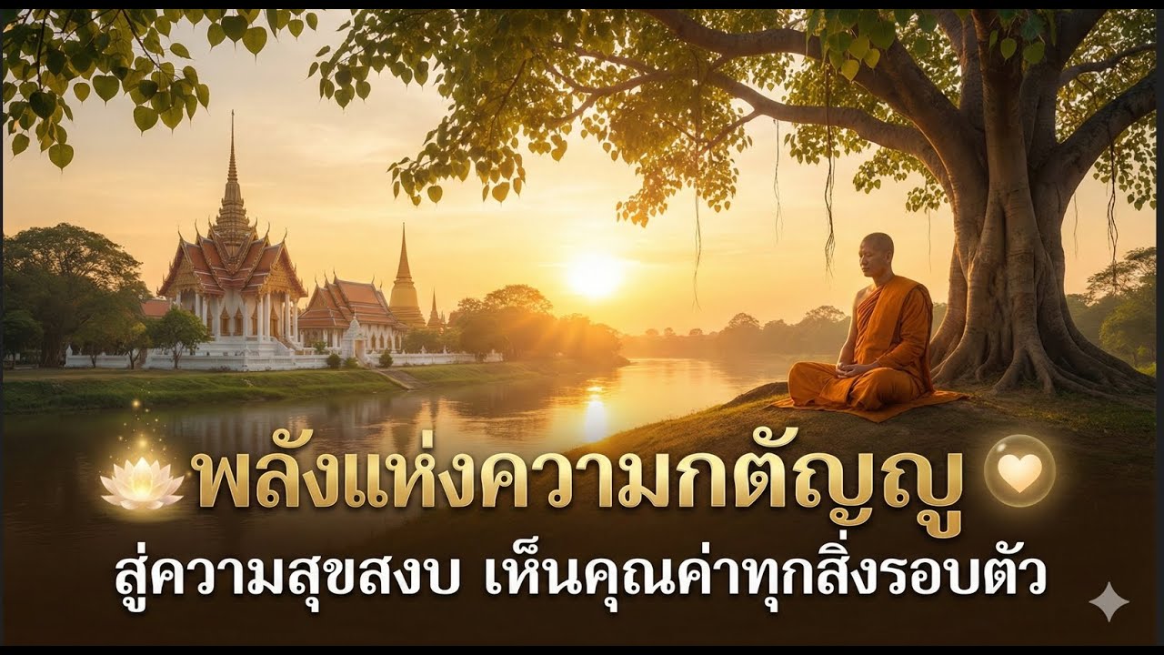 พลังแห่งความกตัญญู: ธรรมะเปลี่ยนชีวิต สู่ความสุขสงบ เห็นคุณค่าทุกสิ่งรอบตัว