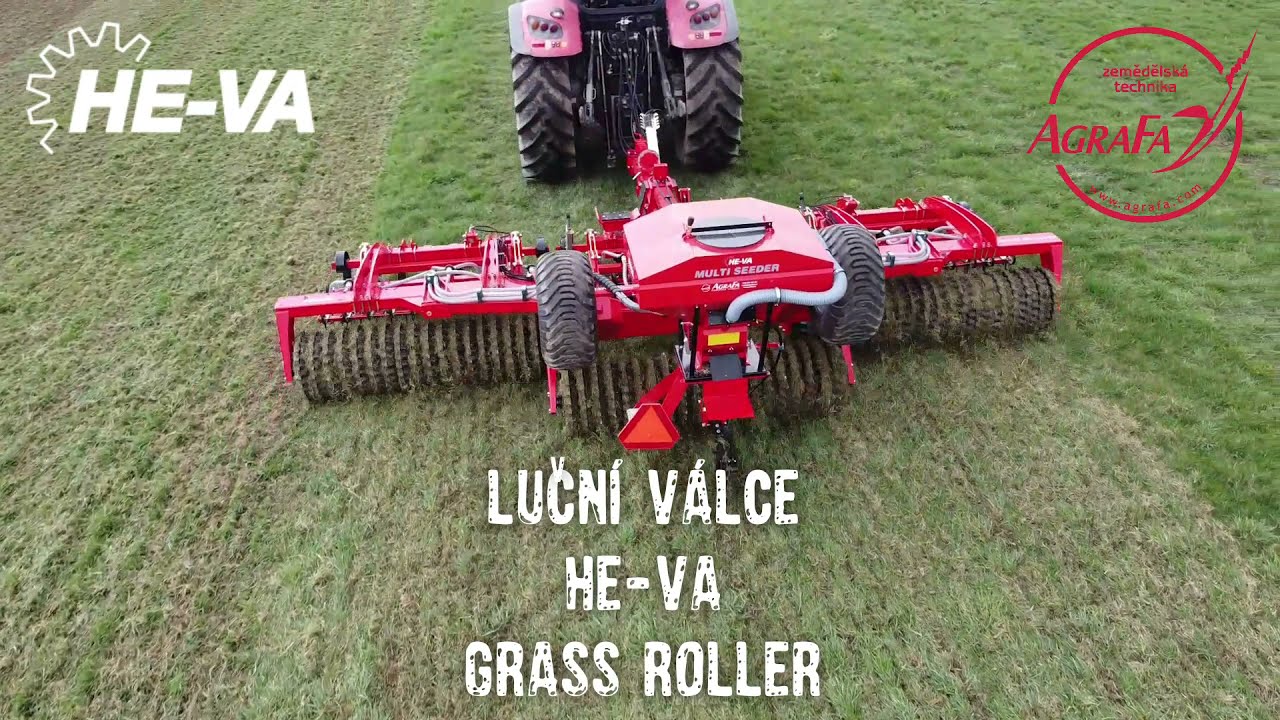 Luční válce pro údržbu luk a pastvin He Va Grass Roller