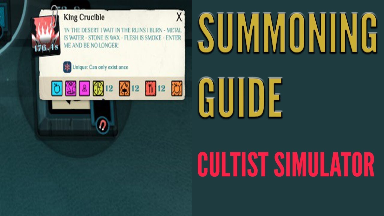 Summoning Secrets -- How to Perform Rites in Cultist Simulator