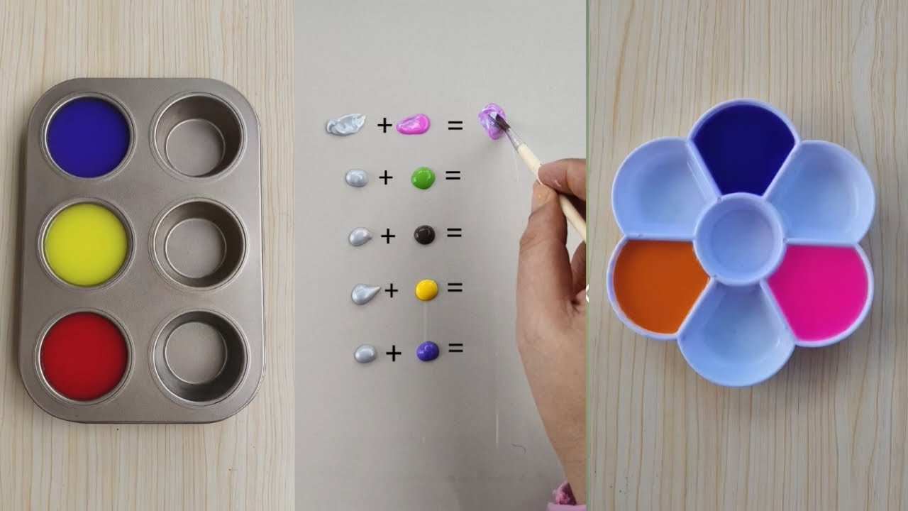 Mix colors video compilation #satisfying #mixcolors