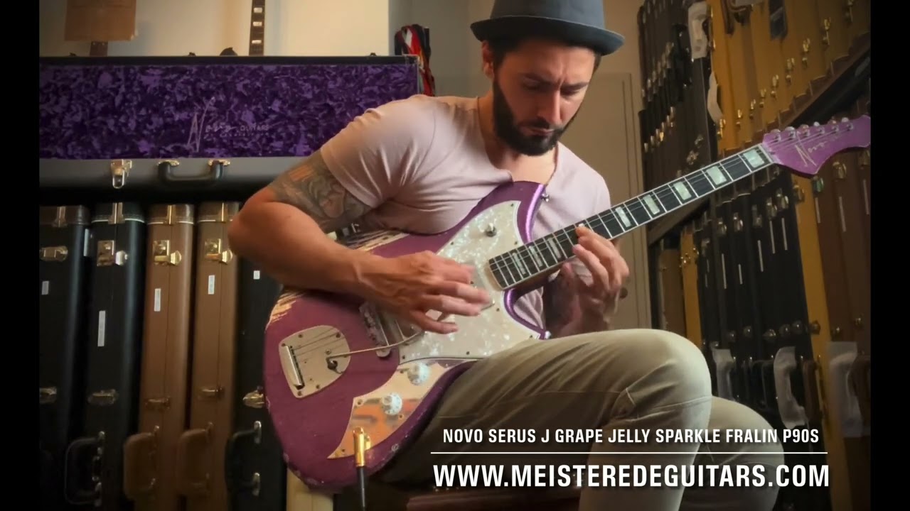 www.MEISTEREDEGUITARS.com - 2020 Novo Serus J Grape Jelly Sparkle with FRALIN P90s