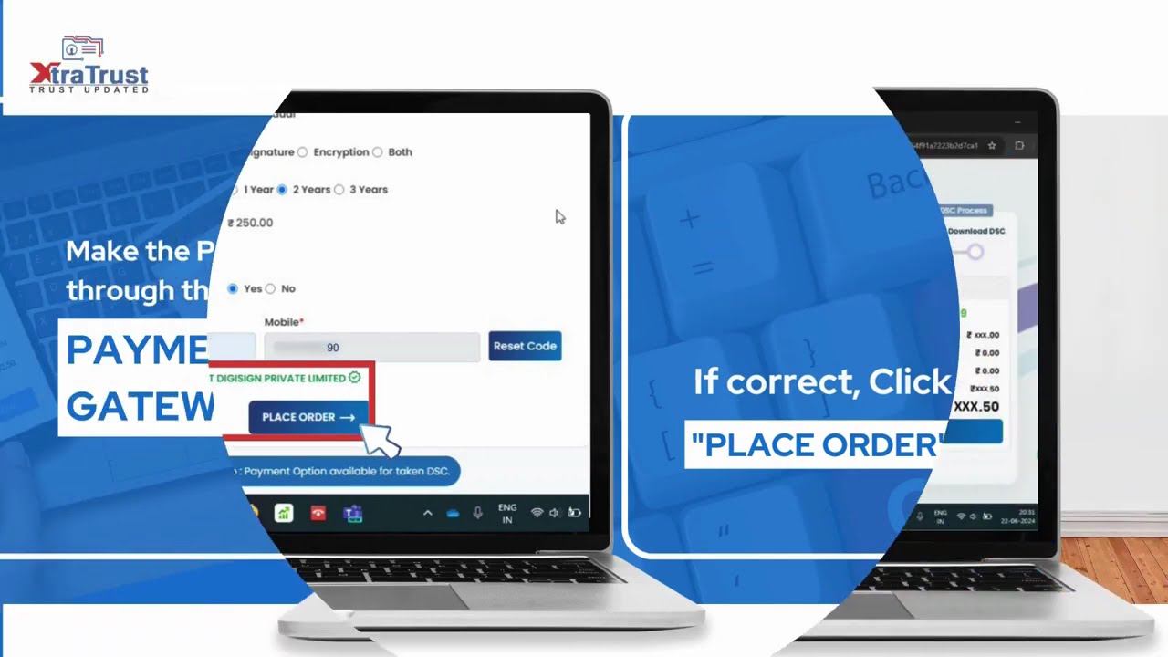 Process to Apply DSC on XtraTrust Website as a Partner & How to enter business partner details !