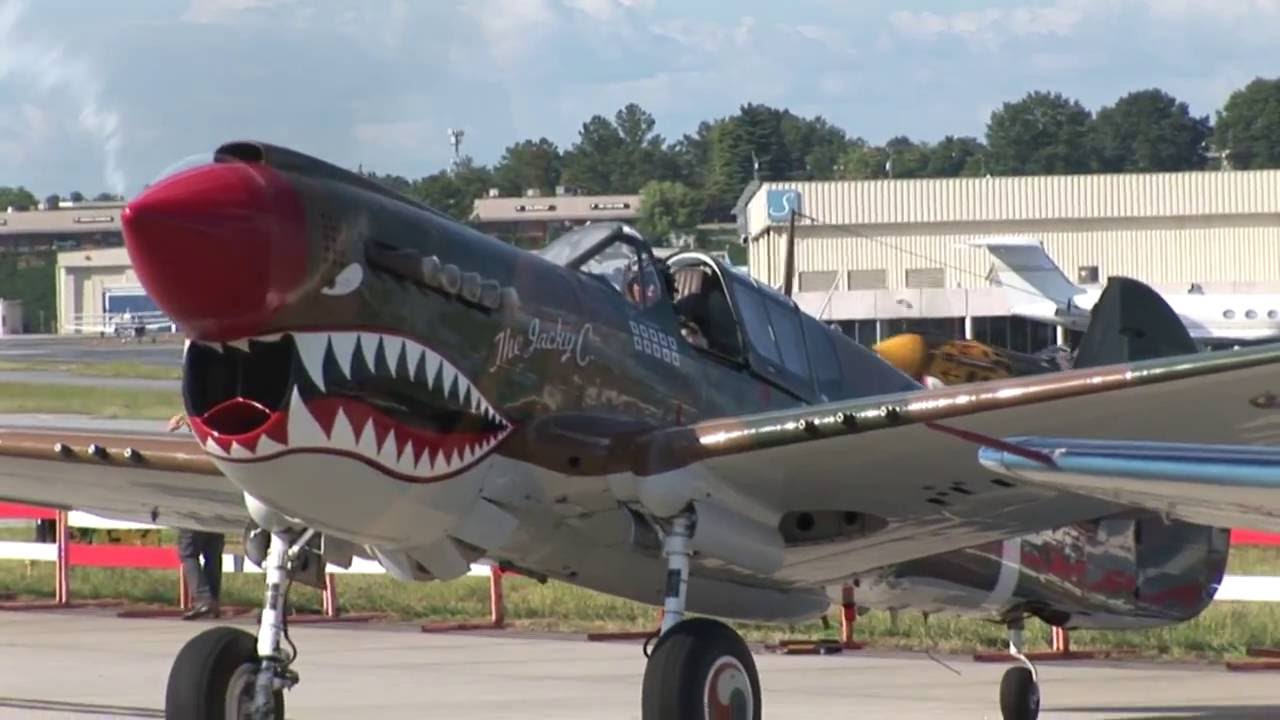 P-40 Warhawks fly at Atlanta Warbird Weekend 2016