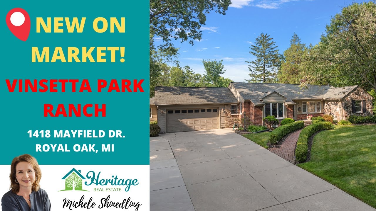 NEW ON MARKET! Vinsetta Park Ranch 1418 Mayfield Drive, Royal Oak, Michigan Real Estate