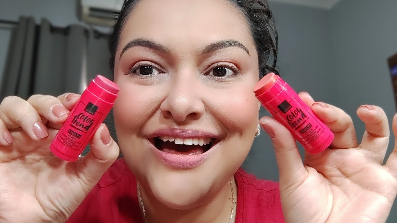 Testando Blush Multi Stick Color Trend Avon 🧡🩷