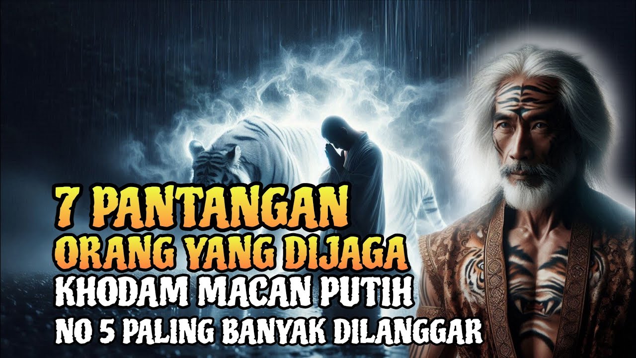 BANYAK YANG MENYESAL❗7 Pantangan Pemilik Khodam Macan Putih yang Dampaknya Mengerikan