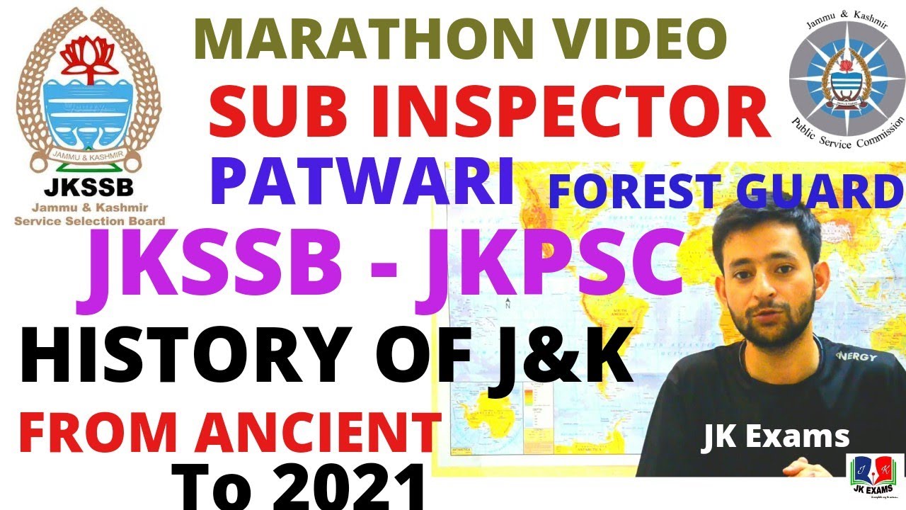 COMPLETE HISTORY OF J&K FROM ANCIENT TO 2021 || MARATHON VIDEO || JKSSB | JKPSC | UPSC | KAS | S.I