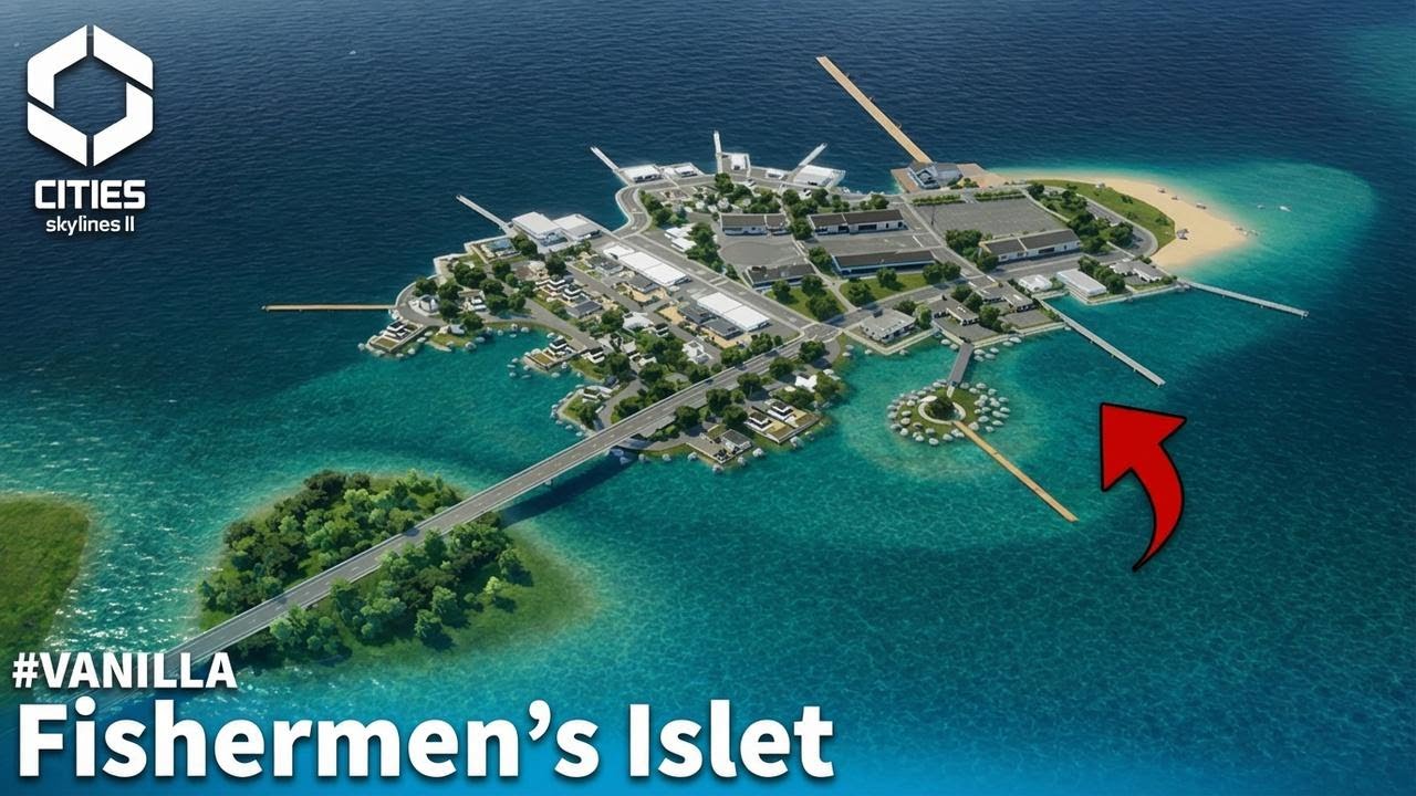 VANILLA 16 | Fisherman's Island Build [Cities: Skylines 2]