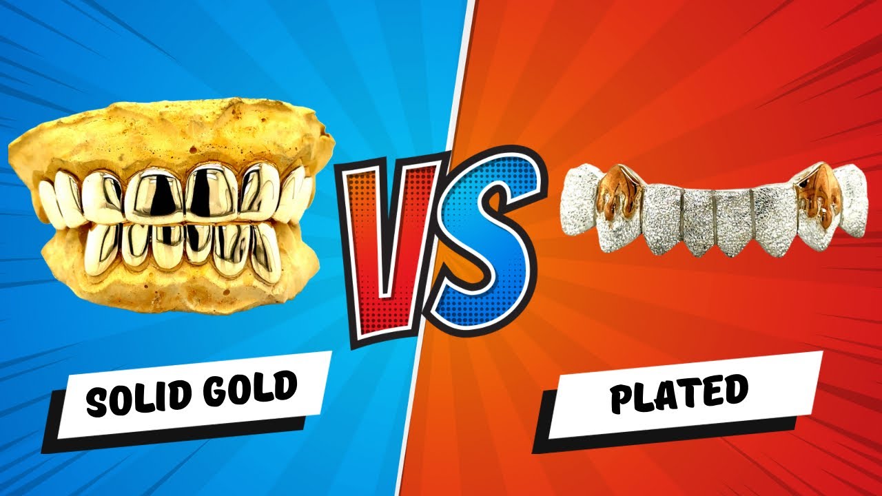 Silver plated grillz vs gold grillz.  What’s the difference?