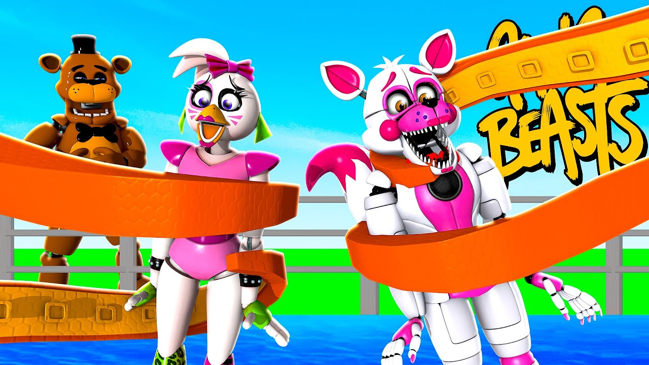 Freddy Fazbear FEEDS HIS FRIENDS To The Octopus In Gang Beasts