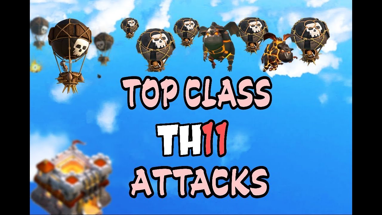 Top class three star attacks on max th11 | LavaLoon strategy simplified