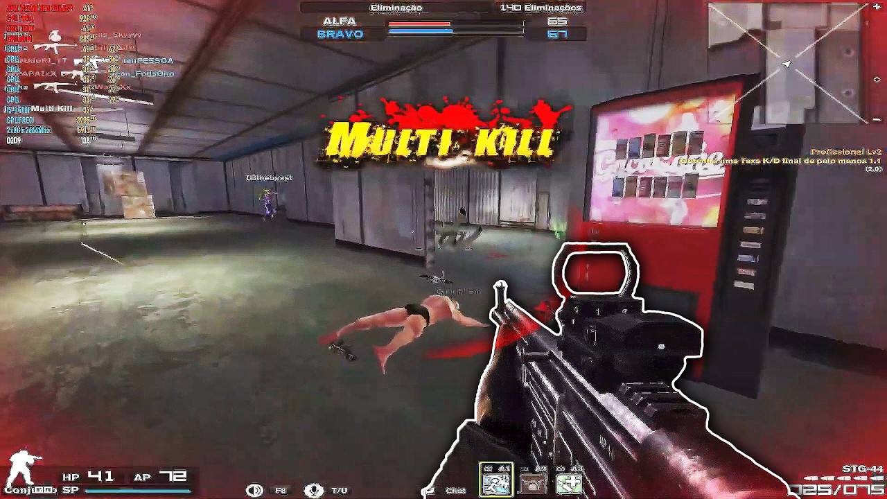 COMBAT ARMS - CARREGUEI MEU TIME MAIS VEZ NO MAPA OIL RIG DE STG-44 FIQUEI 39/25