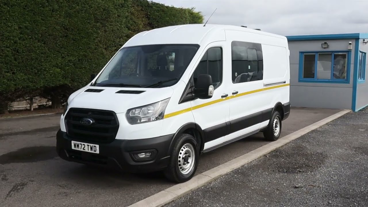 WM72 TWD 2023 (72) Ford Transit 350 FWD Leader 2.0TDCI, 130ps, 6 Speed, L3 H2 LWB 7 Seat Welfare Van