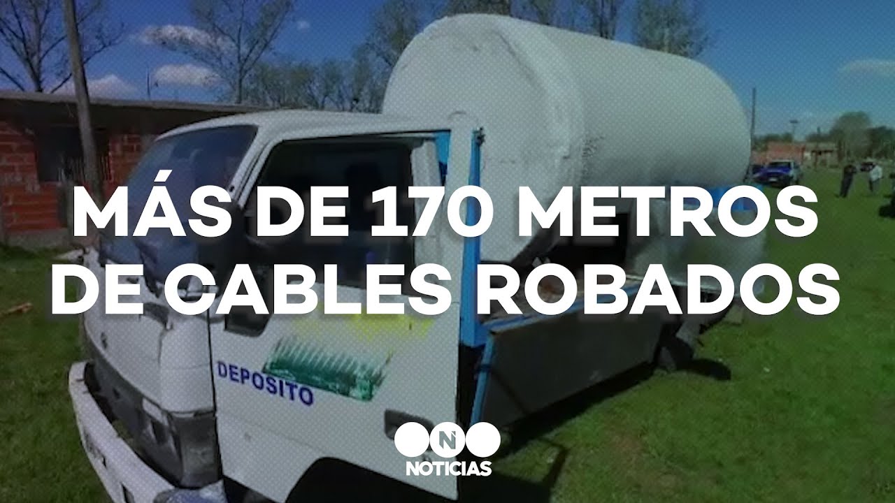 LADRONES utilizaron un CAMIÓN CISTERNA para ROBAR 173 metros de CABLE TELEFÓNICO - Telefe Noticias