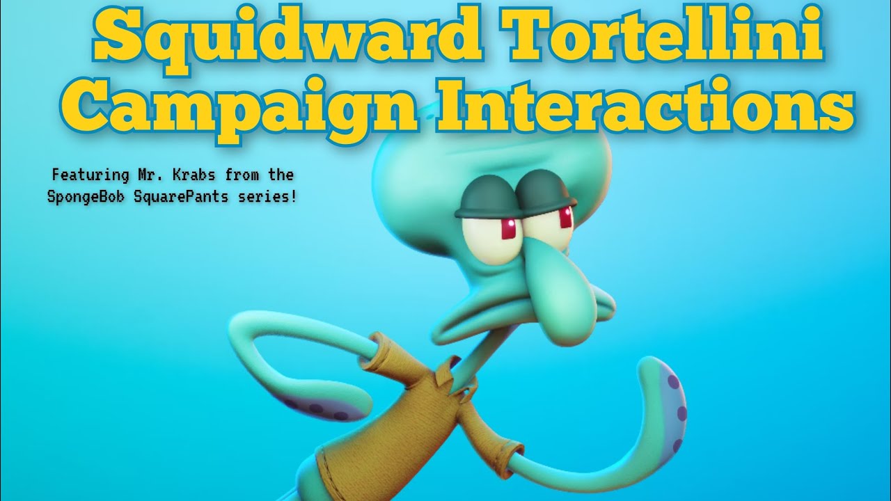 Nickelodeon All-Star Brawl 2 - Squidward Campaign Interactions REDUX