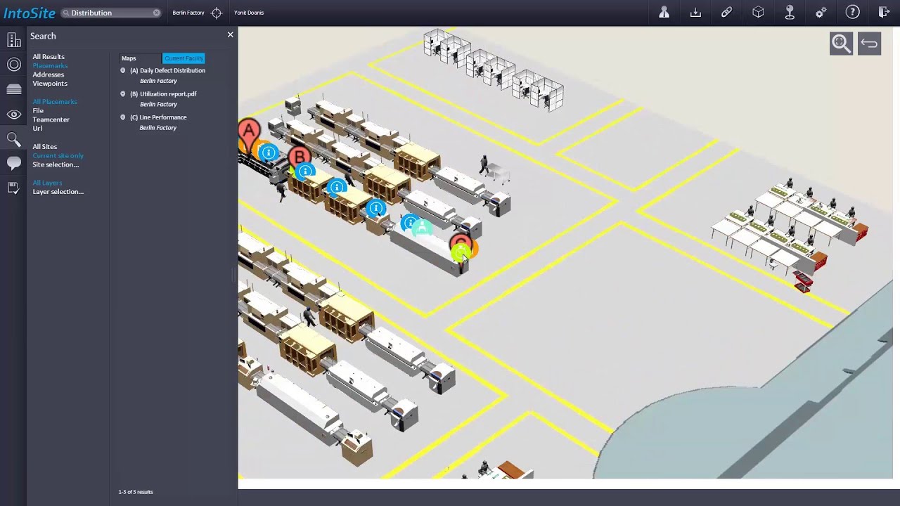 Intosite software - User Interface