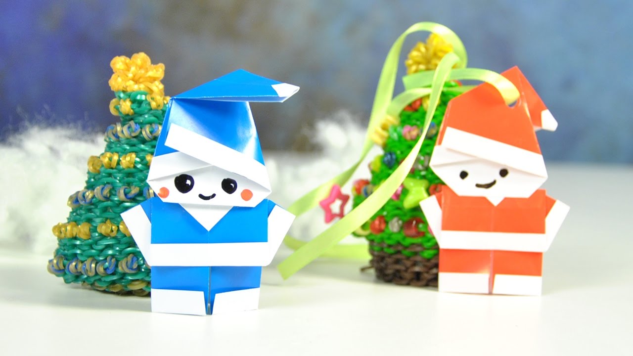 НОВОГОДНИЙ DIY | ДЕД МОРОЗ ИЗ БУМАГИ| Оригами для начинающих