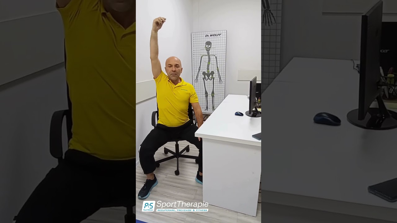 Exerciții SIMPLE pentru Dureri de Spate | Rutină de 5 MIN la Birou cu Paul Sittner - Sport Therapie