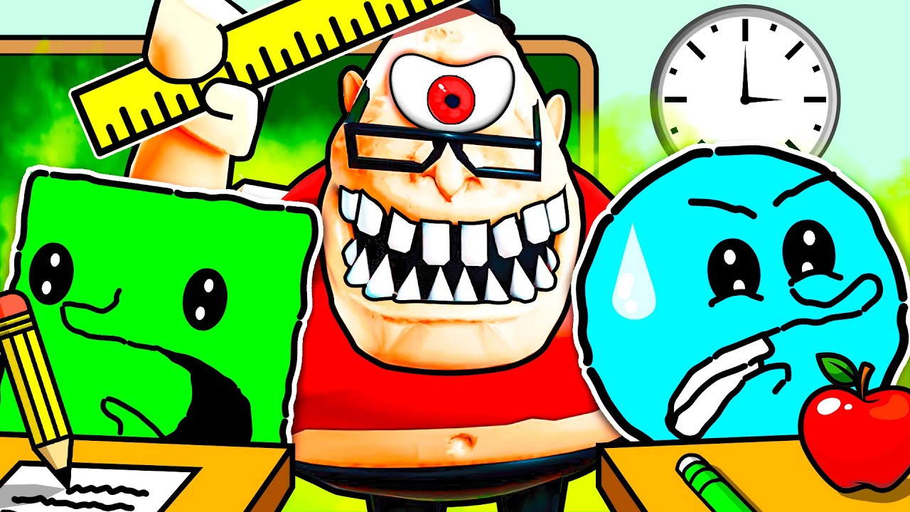 MR STINKY'S DETENTION NOS ENCIERRA EN LA ESCUELA | Roblox Cuadradito y Circulito