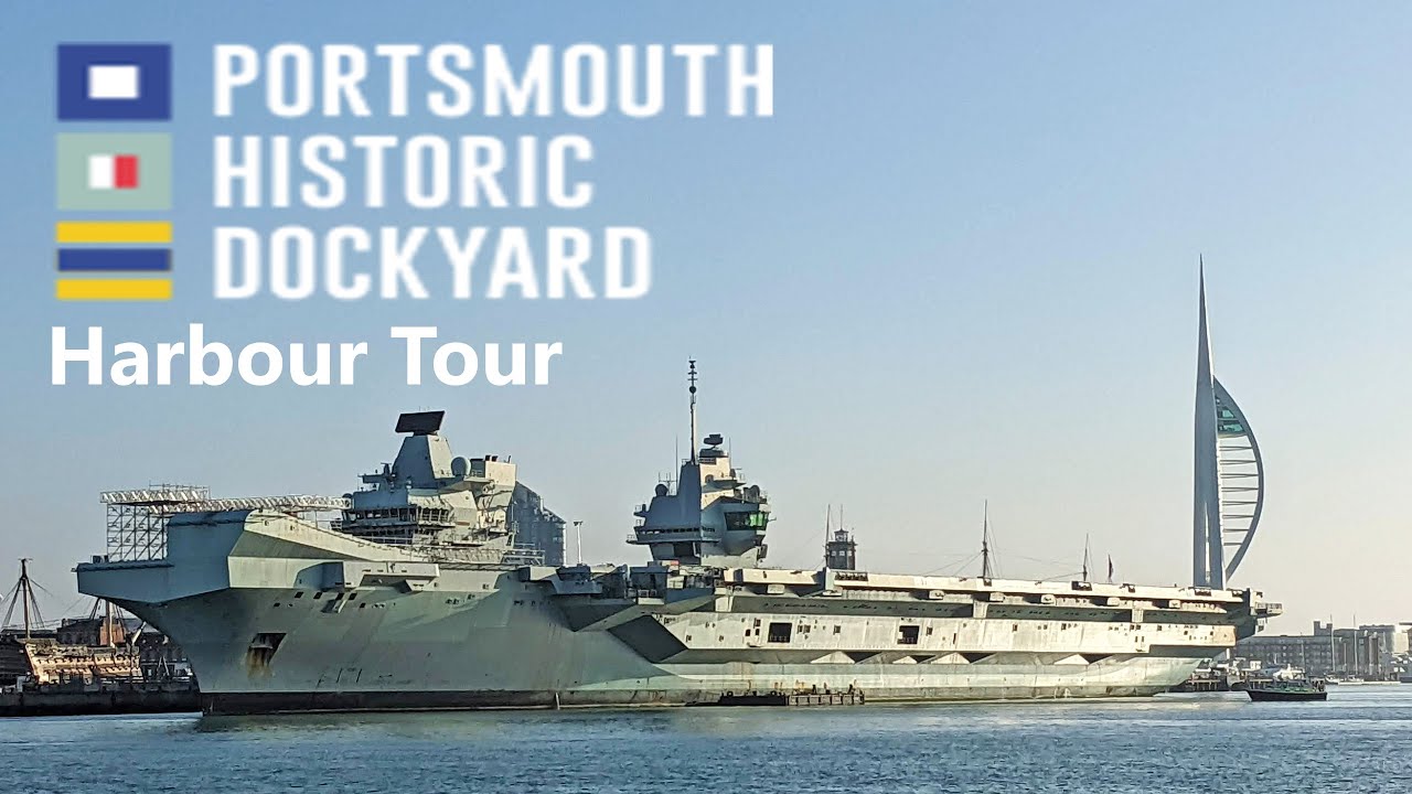 Official Harbour Tour of Portsmouth Dockyard, Home of the Modern Royal Navy (Dec 2021) [4K]