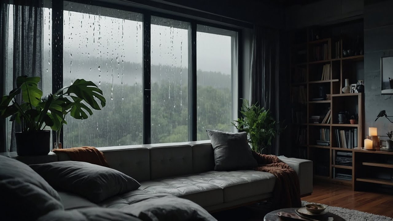 Rainy Day Flute Music | Calm Instrumental in Cozy Room Ambience 🌧️✨