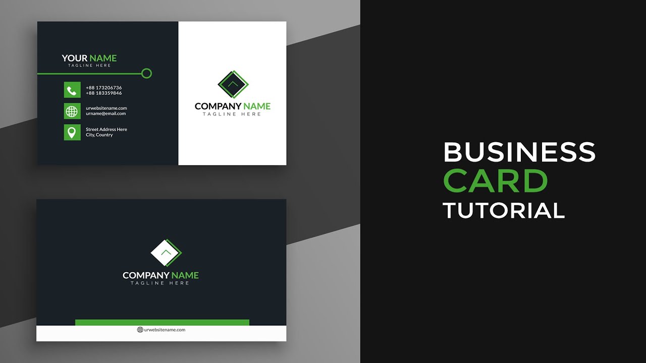 Professional Business Card Design in Illustrator