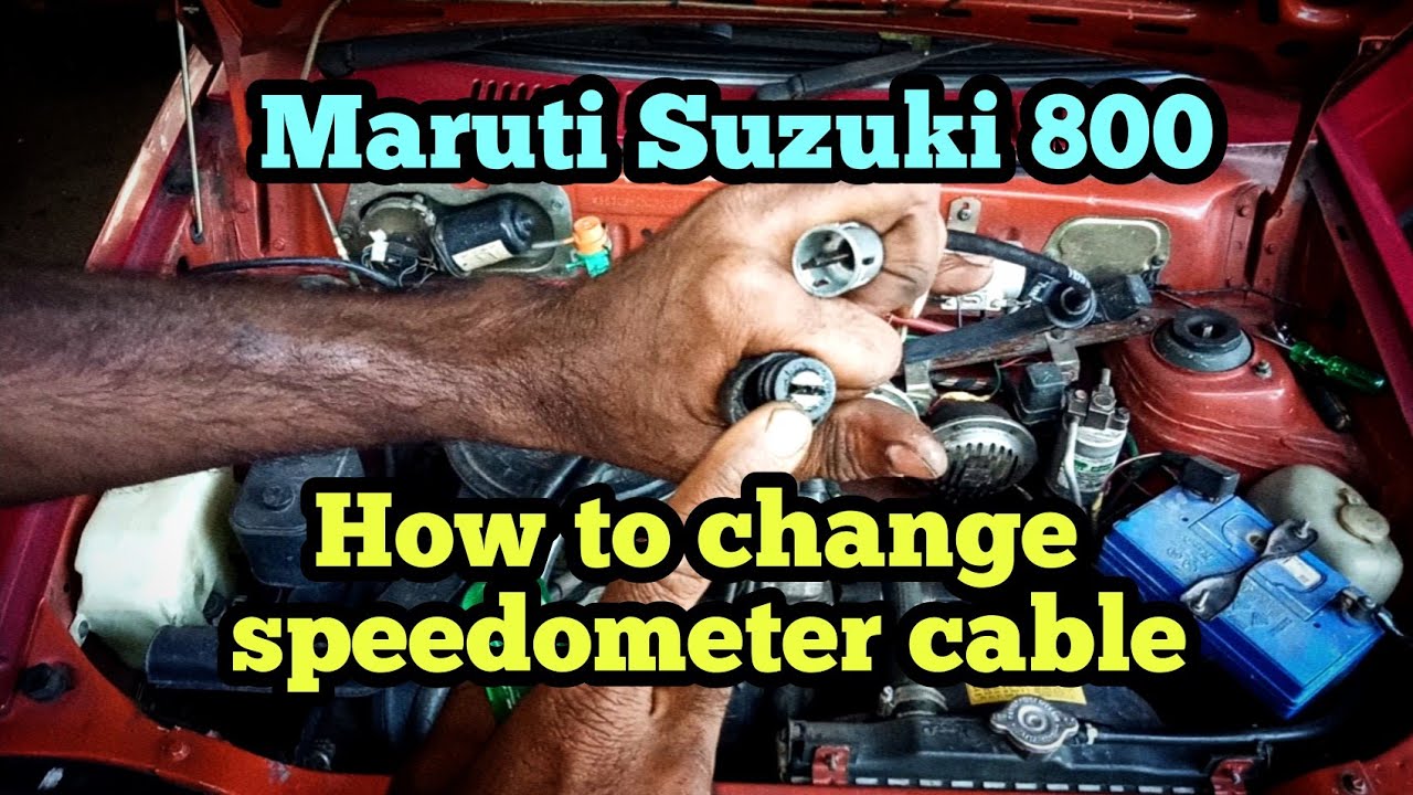 how to change speedometer cable maruti 800