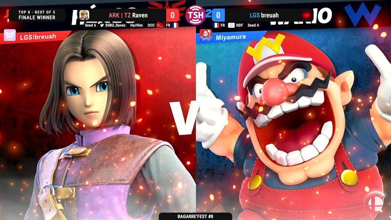 Bagarre'Fest #8 | Raven (Wario) Vs breuah (Héro) Winners Final