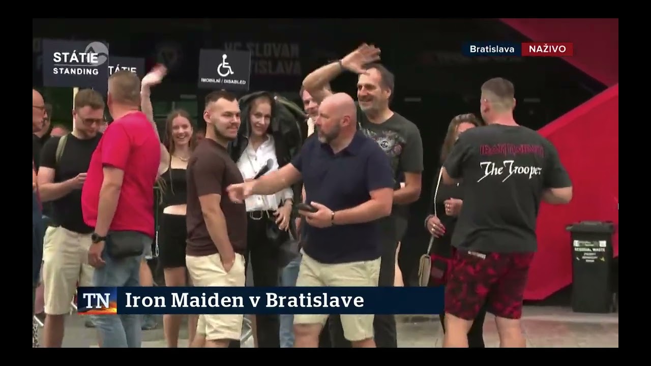 Maiden IN TV: Iron Maiden Bratislava gig in TV Markiza News 01/06/2025