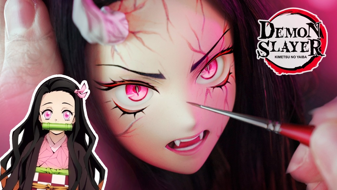 We made NEZUKO from Demon Slayer 😈 Custom Smart Doll