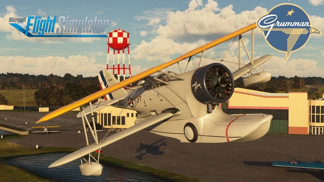 Awesome Freeware Grumman Duck – Low Level Fun over Fantasy of Flight – Microsoft Flight Simulator