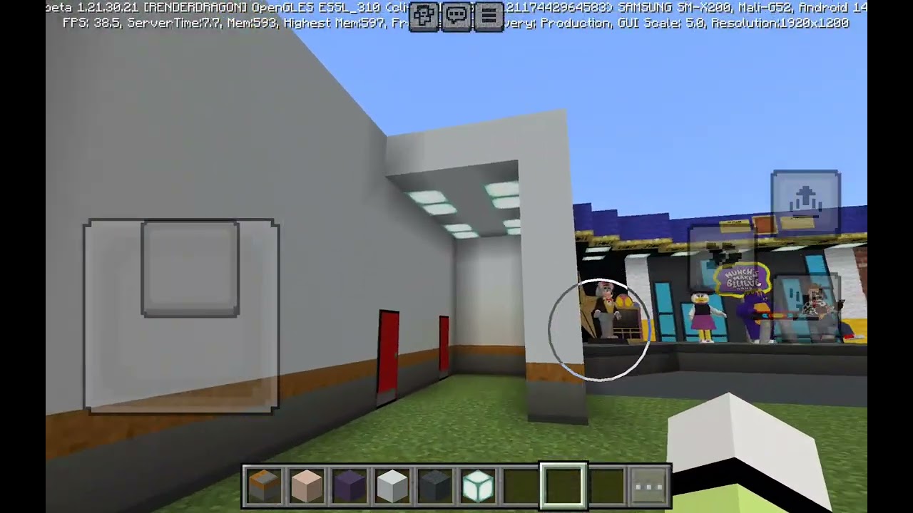 Unfinished Chuck e cheese minecraft build