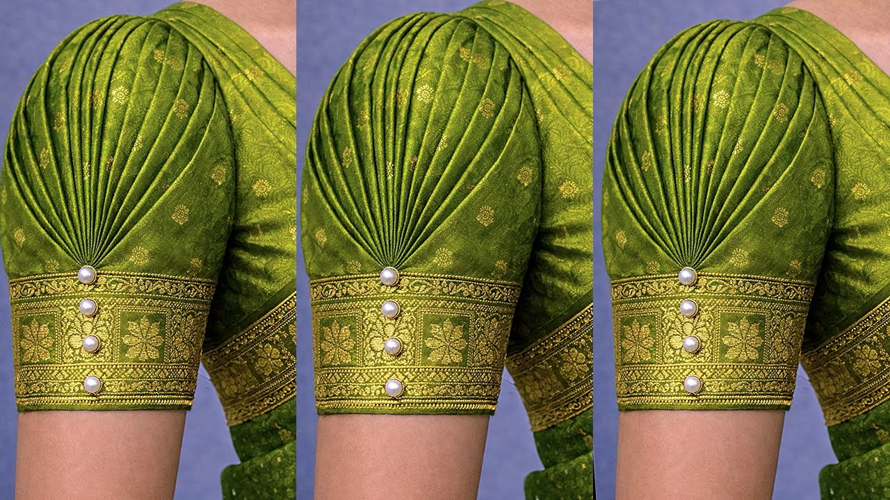 Trending sleeve design cutting and stitching| blouse sleeves design|बाजू का डिज़ाइन sleeve design