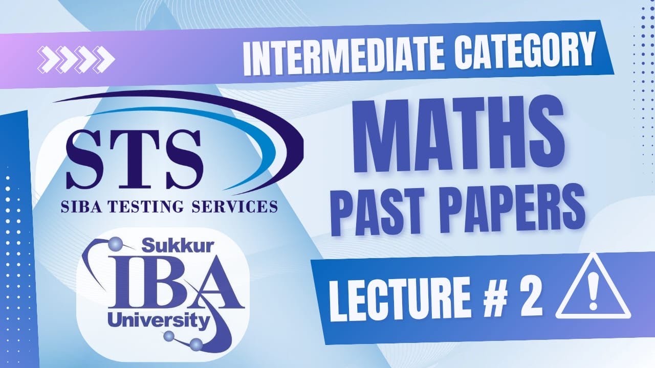 IBA, Intermediate Category Test 7/8 February Mathematics Past Papers 
