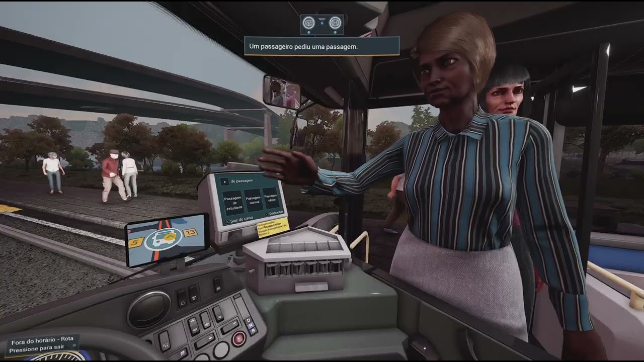 Bus Simulator 21 no [PS5] pegamos uma rota em Oakwood (sem corte)