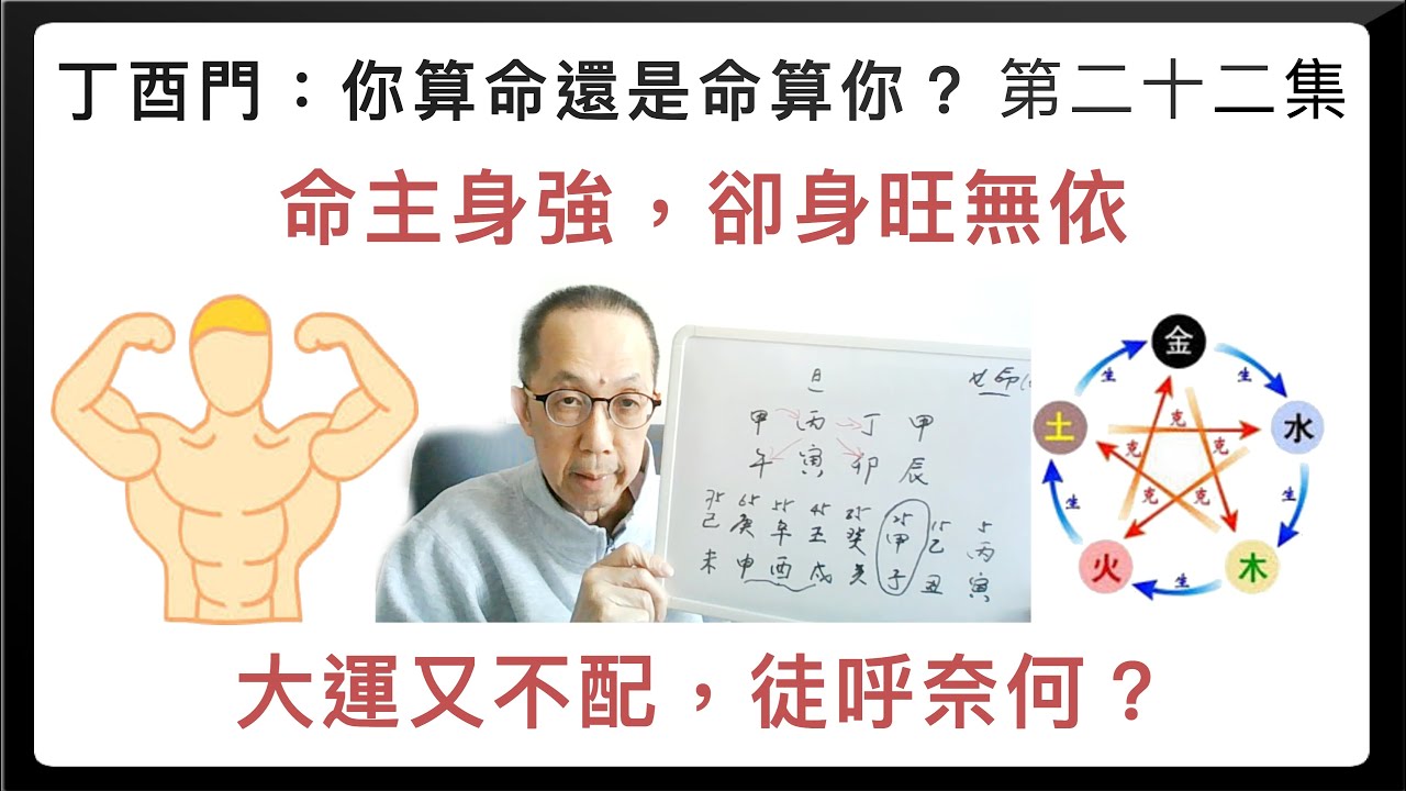 丁酉門 #22【命主身強，卻身旺無依，大運又不配，徒呼奈何？】