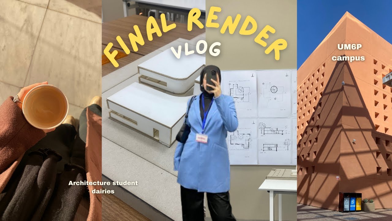 شنو كنقرا كطالبة هندسة معمارية👷🏻‍♀️ في جامعة محمد السادس متعددة التخصصات |study vlog at UM6P
