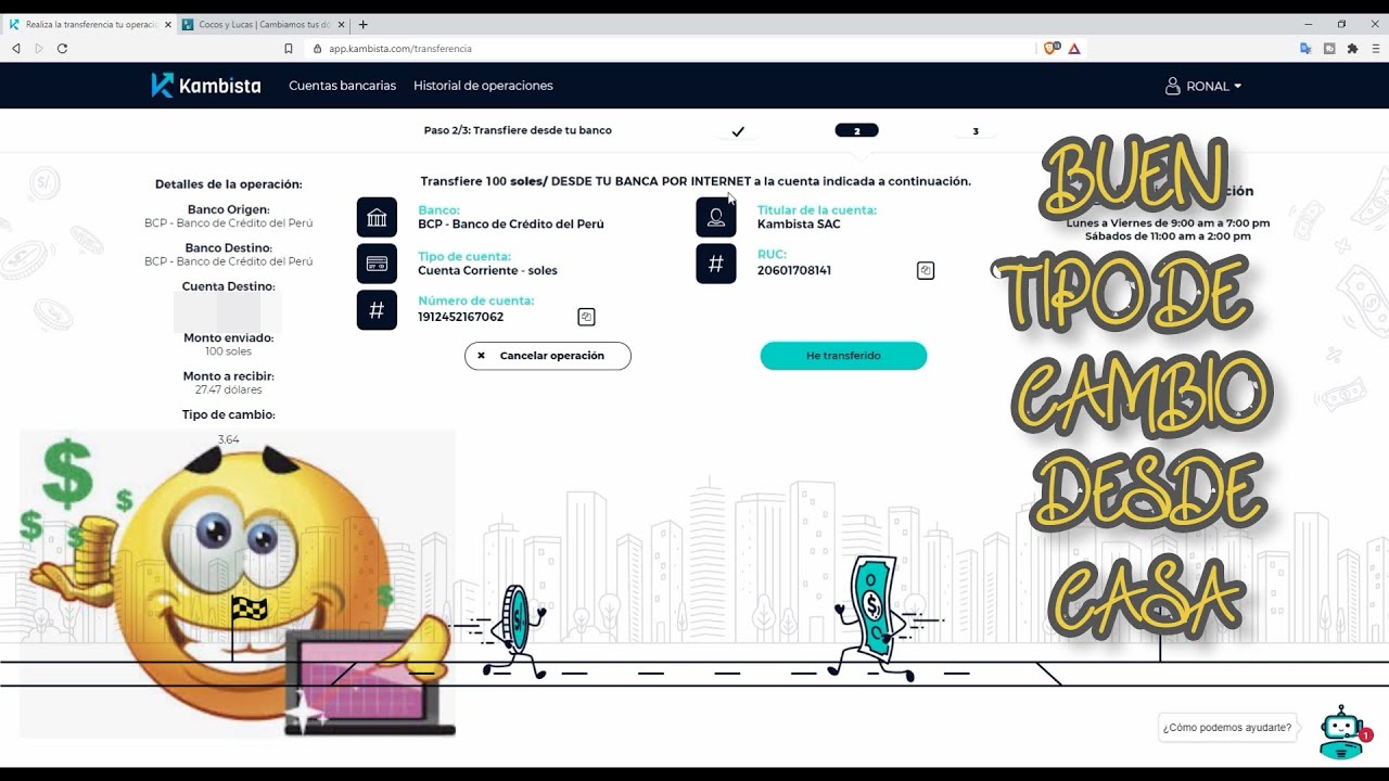 ✅Cambiar dinero desde casa, dólares a soles o viceversa con Kambista 🤑
