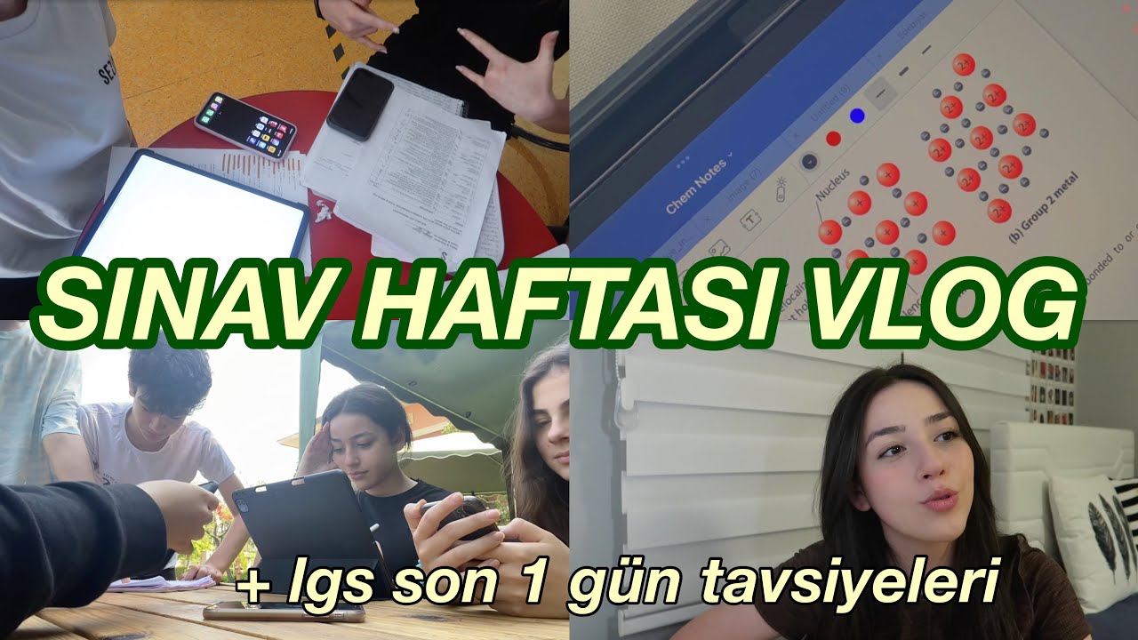 SINAV HAFTASI VLOG + LGS SON 1 G&Uuml;N TAVSİYELERİ🥳