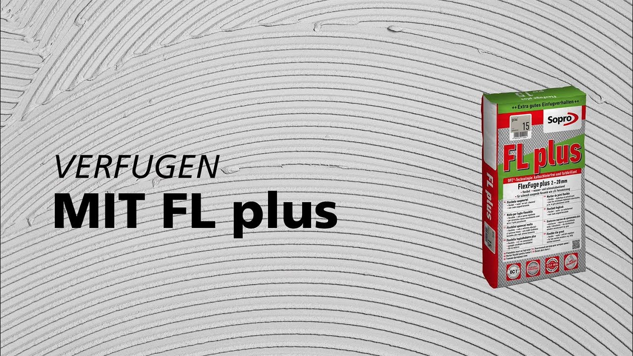 Verfugen mit Sopro FlexFuge plus