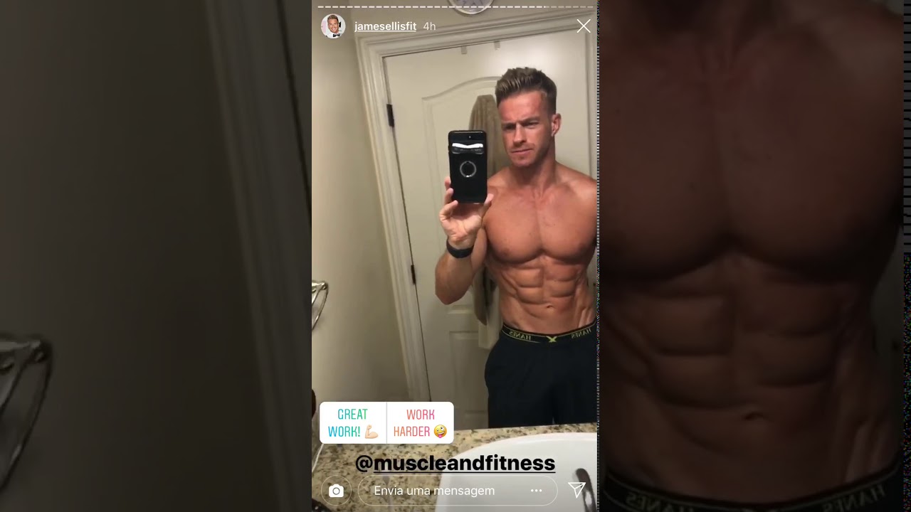 James Ellis Showing abdominals 2019