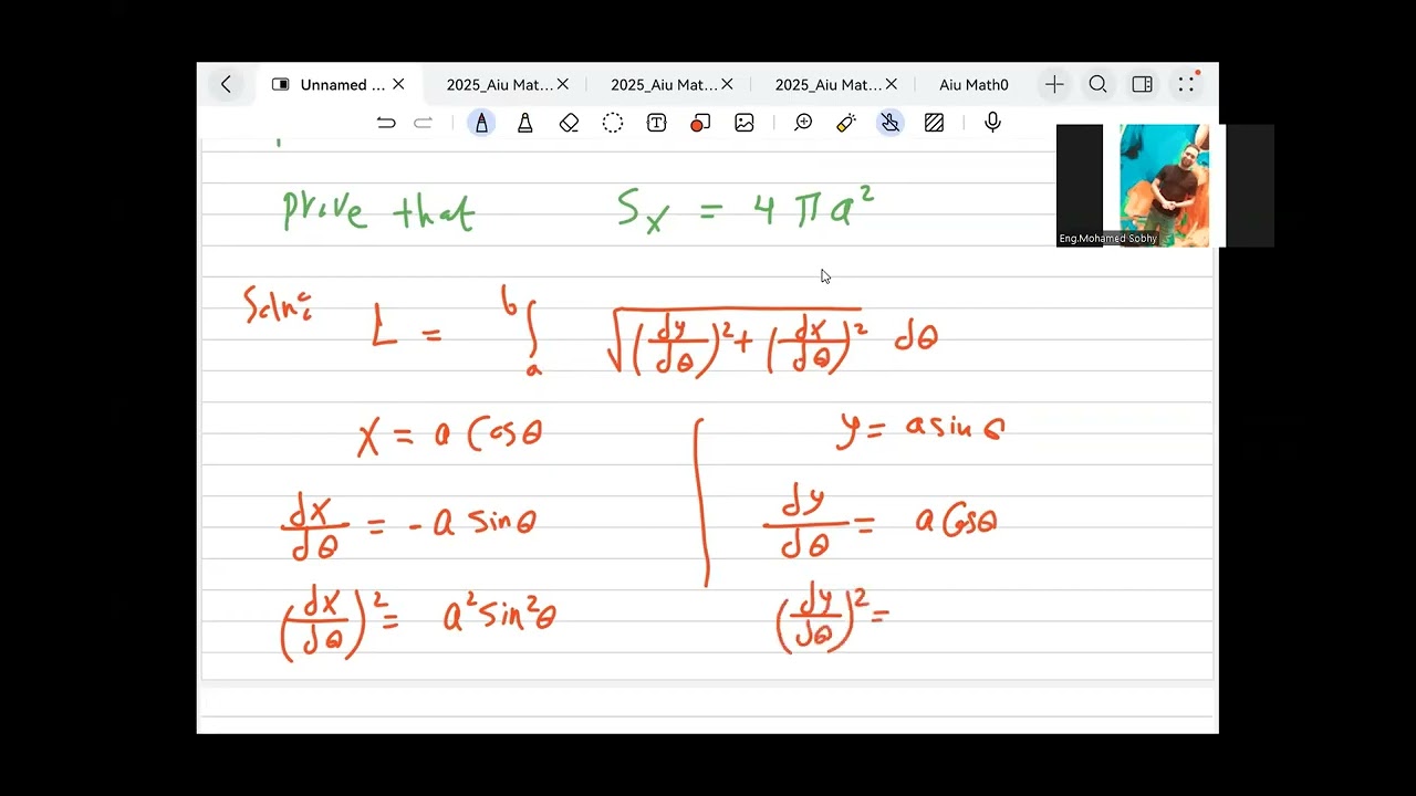 Midterm Rev Arc length & Surface Area