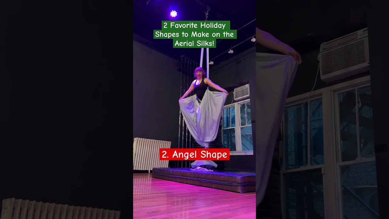 Fave Holiday Shapes on the Aerial Silks! #aerialsilks #aerialdance #circusgirl