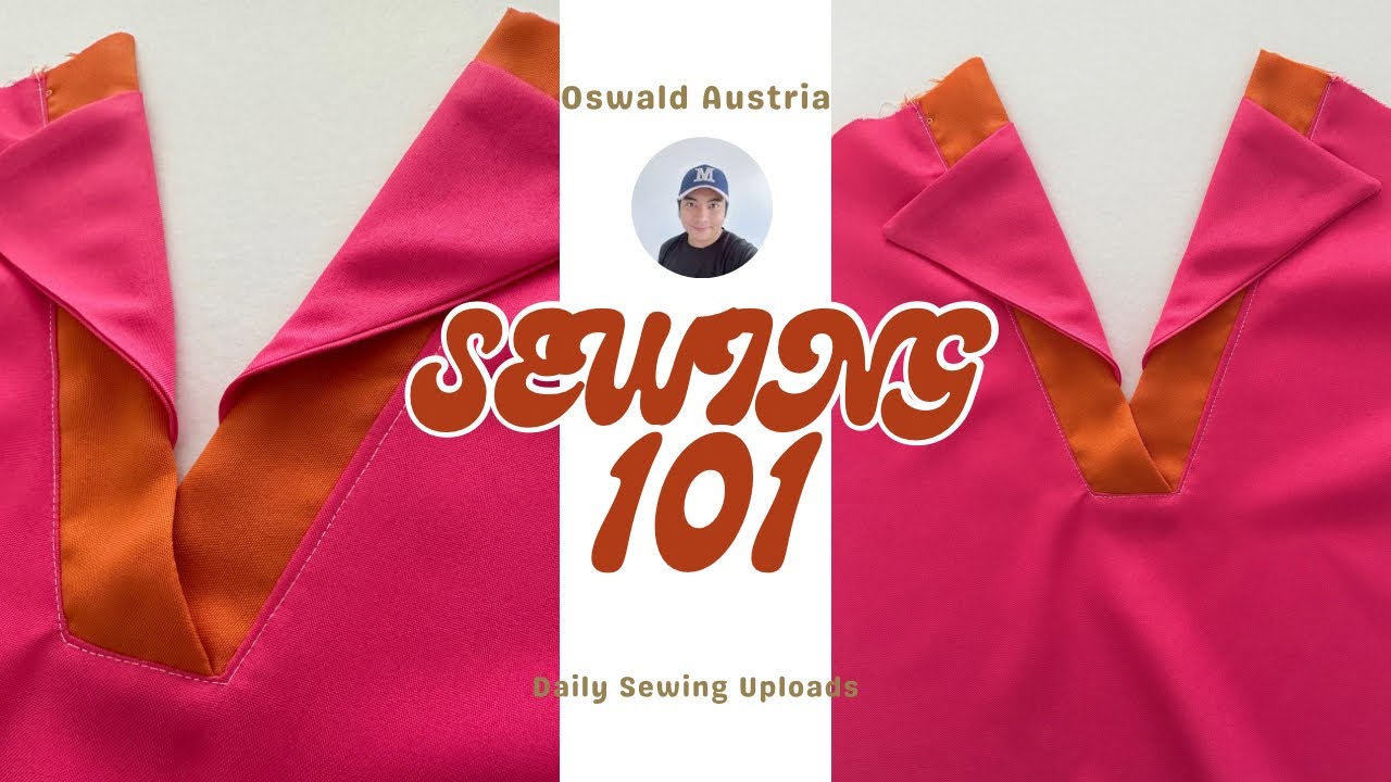 How to Sew A Collar on Vneckline Band | Sewing Neckline Designs
